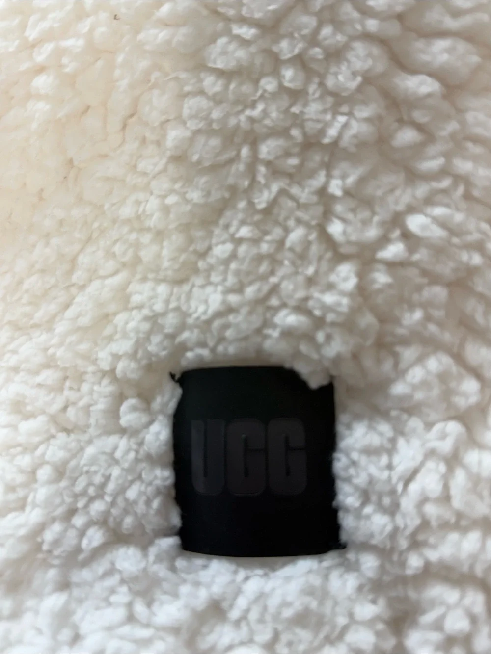 UGG Cream Sherpa Scarf